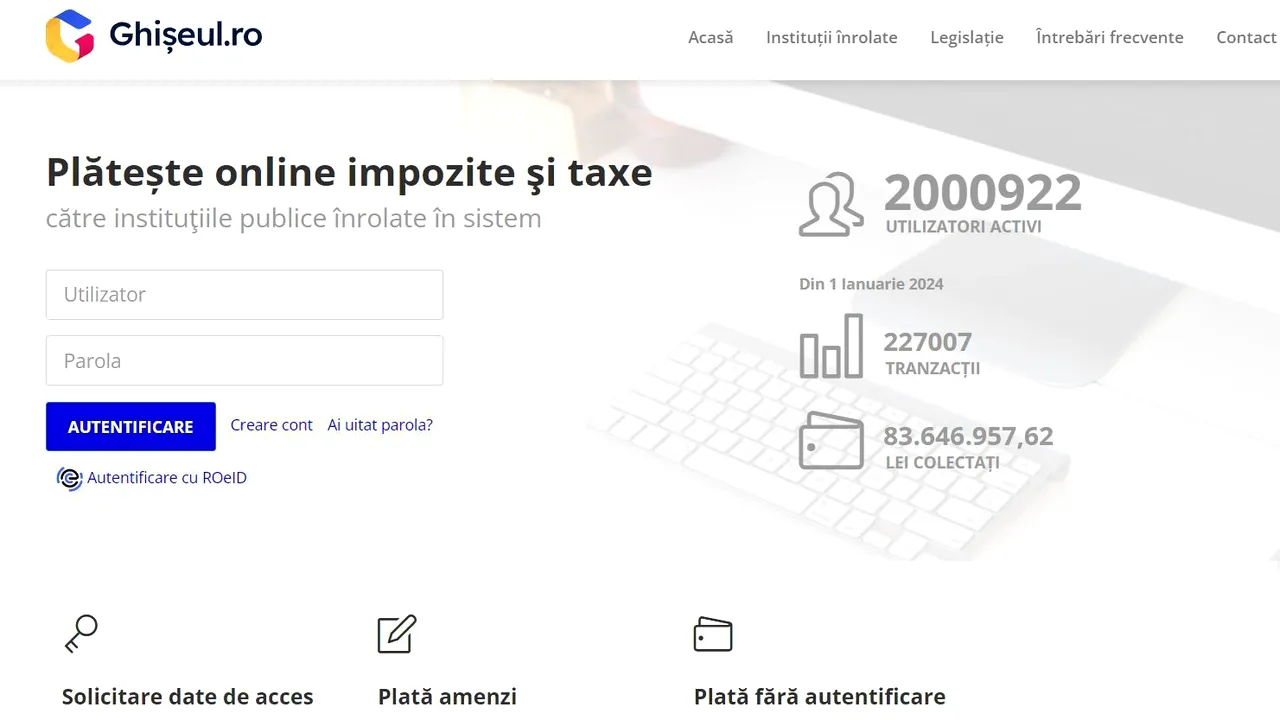 Plarformele Ghiseul.ro, PCUe, SAE şi E-GUVERNARE, din nou funcţionale