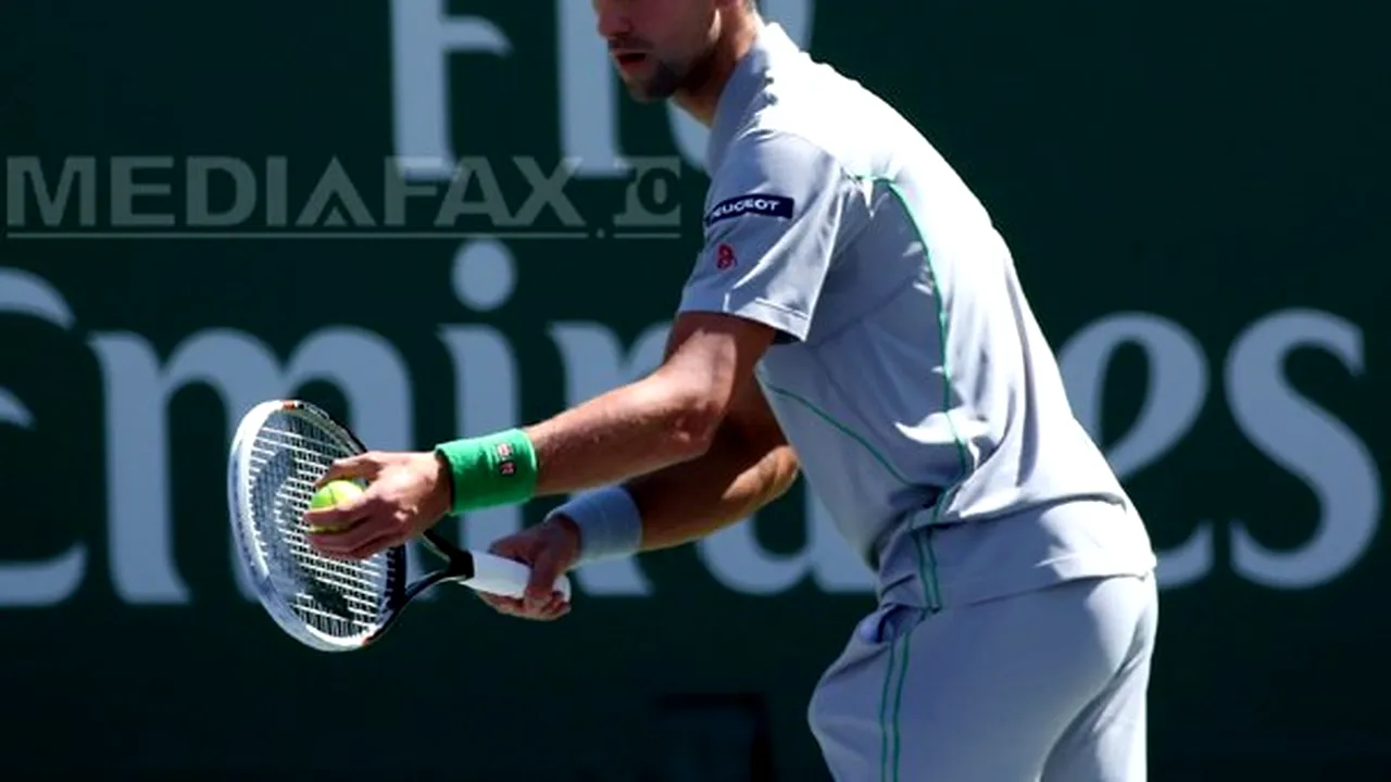Djokovici a câştigat turneul de la Indian Wells, învingându-l pe Federer în finală