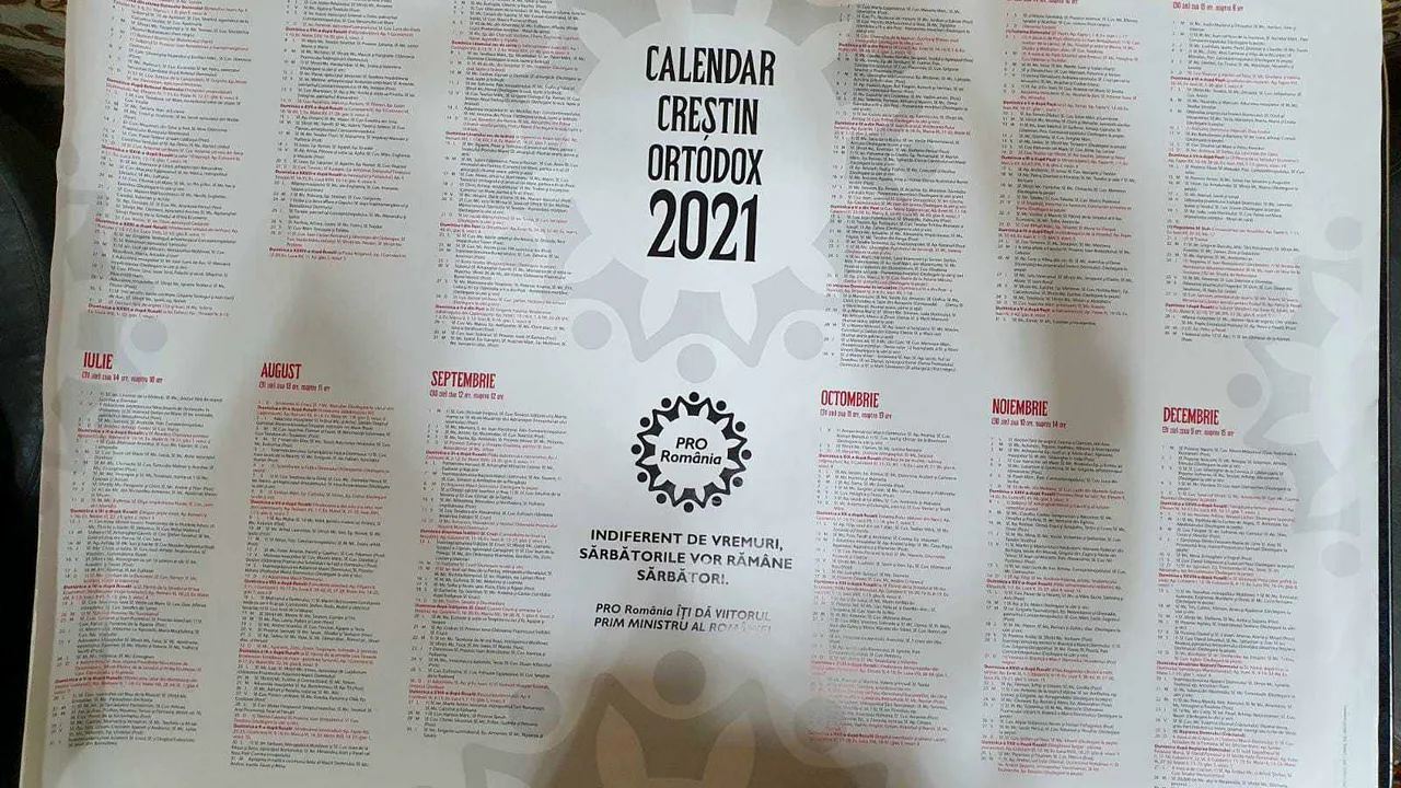 Partidul lui Ponta, Pro România, prins de Patriarhie cu „calendarul bisericesc” eronat