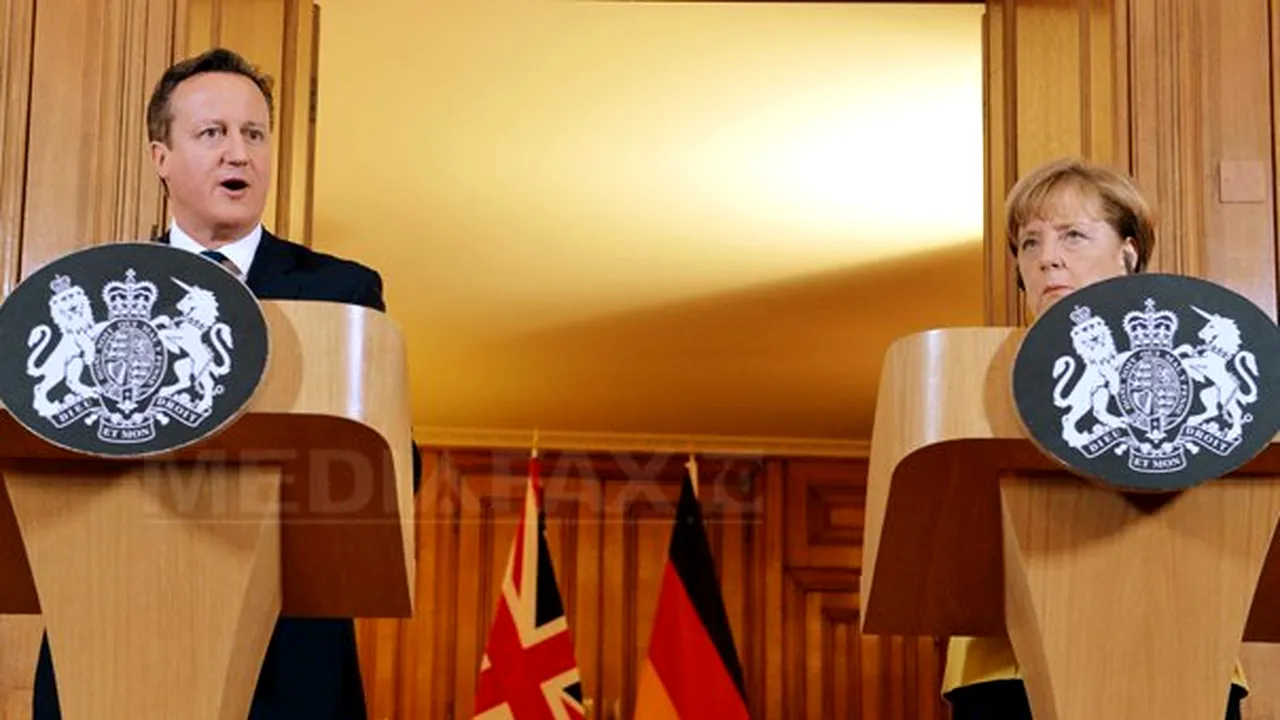 David Cameron va discuta cu Angela Merkel despre reformarea UE