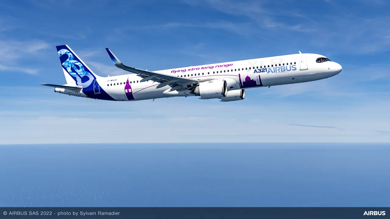  Airbus anunţă că aeronava inovatoare A321XLR a efectuat zborul inaugural