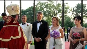 Florentin Pandele şi Gabriela Vrânceanu Firea s-au cununat religios. Gigi Becali le-a fost naş