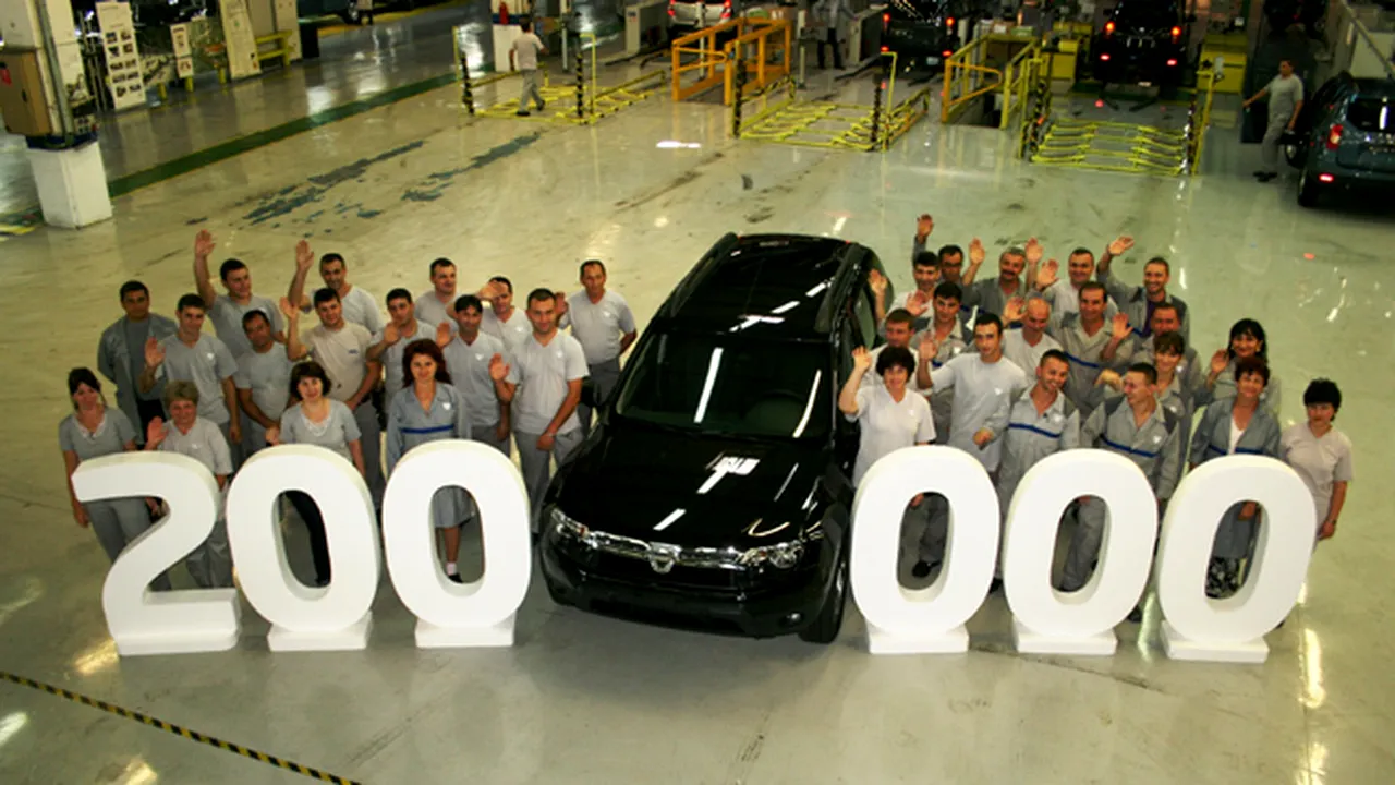 Dacia a produs maşina Duster cu numărul 200.000