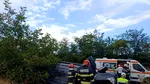 Accident rutier în Iași: un microbuz cu șase persoane la bord s-a răsturnat