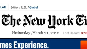 New York Times limitează accesul la conţinutul său online gratuit la doar 10 articole pe lună