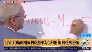 Liviu Dragnea a scris „Iohannis M...E” pe planşa cu măsurile Guvernului/ „La ce v-aţi gândit?”