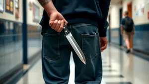 A intrat într-o școală și a înjunghiat un elev de 16 ani / Agresor de 18 ani, reținut de polițiști