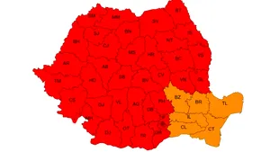 Cod roșu de caniculă peste aproape toată țara. Maxime de 41 de grade