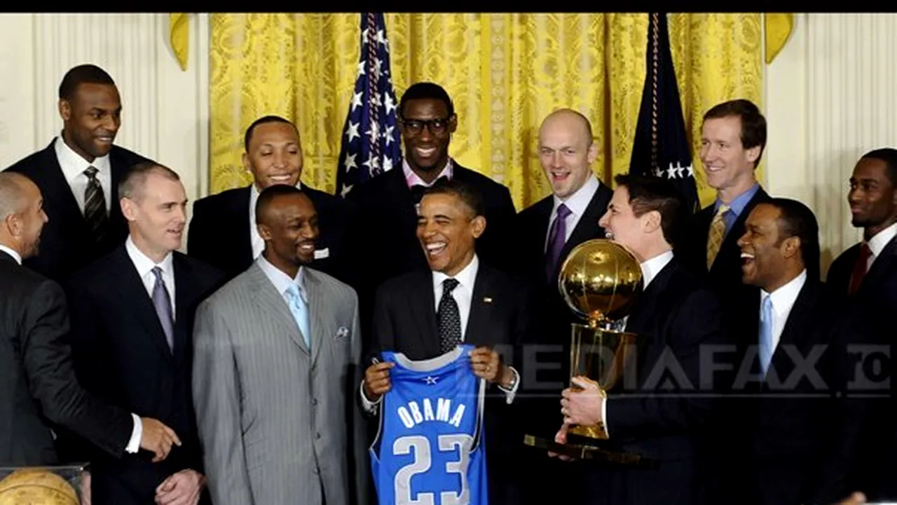 Dallas Mavericks, campioana NBA, la Casa Albă