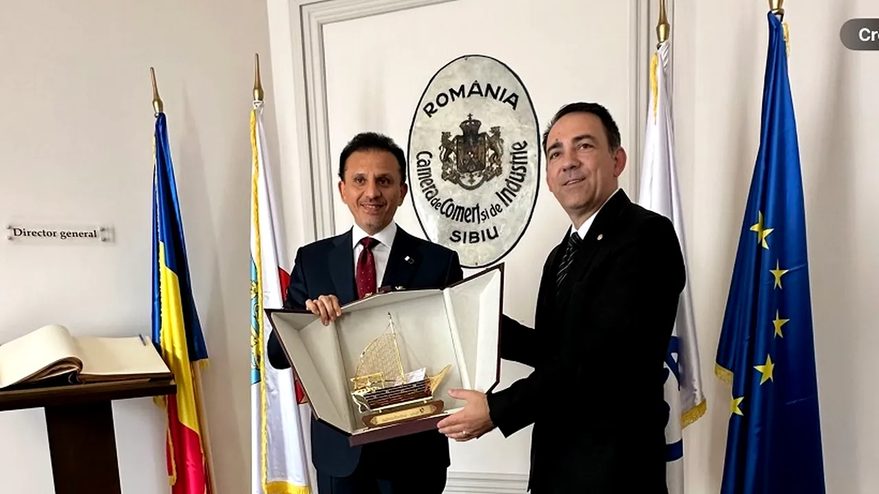 Vizită oficială la Camera de Comerţ, Industrie şi Agricultură Sibiu
