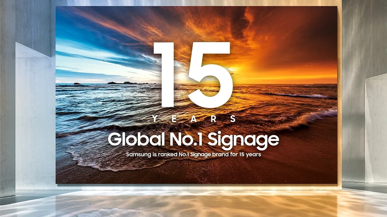Samsung Electronics ocupă locul întâi pe piaţa globală de semnalistică digitală