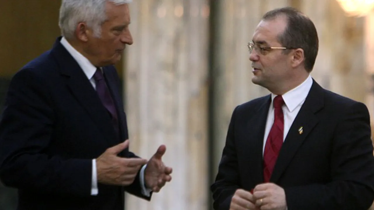 Buzek spune că românii vor fi mândri după măsurile de austeritate. Boc oftează cu ochii în tavan