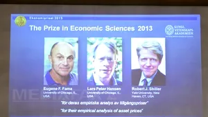 NOBEL 2013: Trei profesori americani au primit premiul pentru economie, după studii privind evoluţia pieţelor
