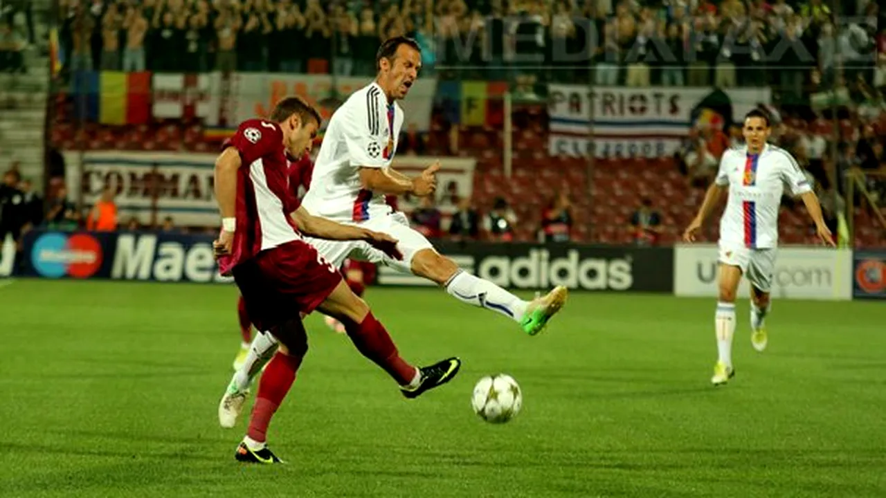 CFR Cluj a învins FC Basel, scor 1-0, şi s-a calificat în grupele Ligii Campionilor