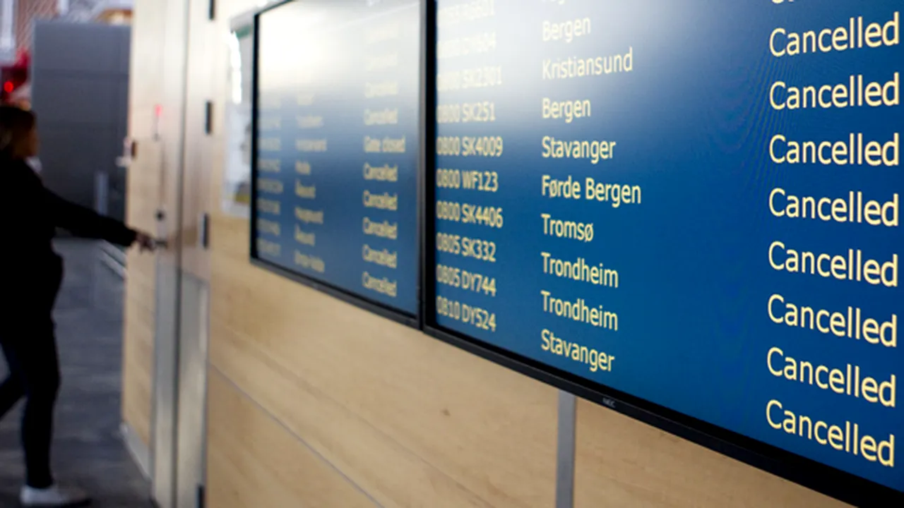 Norvegia închide din nou o parte din spaţiul său aerian