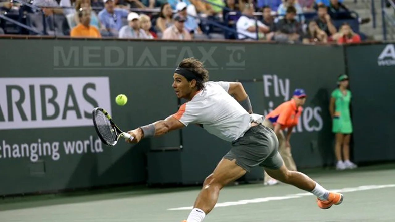 Rafael Nadal, câştigător în 2013, a fost eliminat din turneul de la Indian Wells