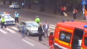 Bătrâna lovită pe trecerea de pietoni de maşina care ducea mireasa la nuntă a murit - VIDEO