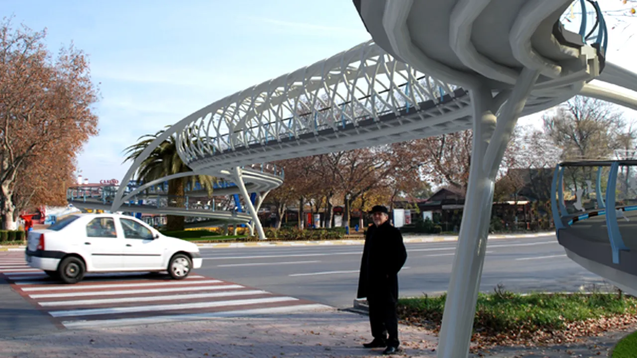 Primăria Capitalei vrea să construiască 11 pasarele pentru pietoni. Doar prima va costa 1,6 mil. euro