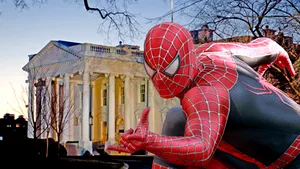 Omul Păianjen se pregăteşte să intre împreună cu Barack Obama la Casa Albă