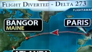 Un avion Paris-Atlanta a fost redirecţionat din cauza unui pasager - VIDEO