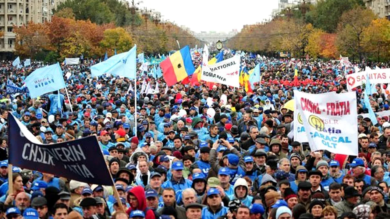 Apel al sindicatelor: Toţi lucrătorii să întrerupă activitatea luni, între 12.00 şi 16.00