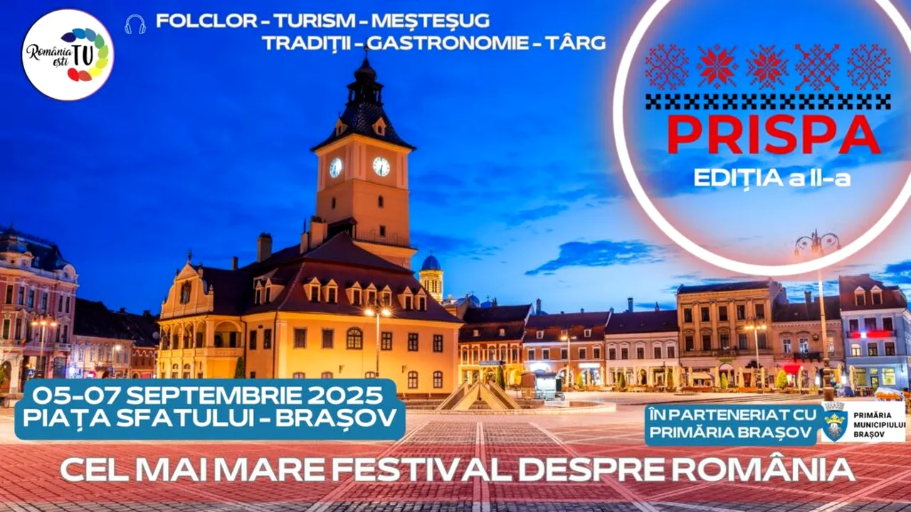 Atracțiile județului Timiș vor fi prezentate în acest weekend de Visit Timiș la cea de-a doua ediție a Festivalului Prispa din Brașov, cel mai mare festival despre România