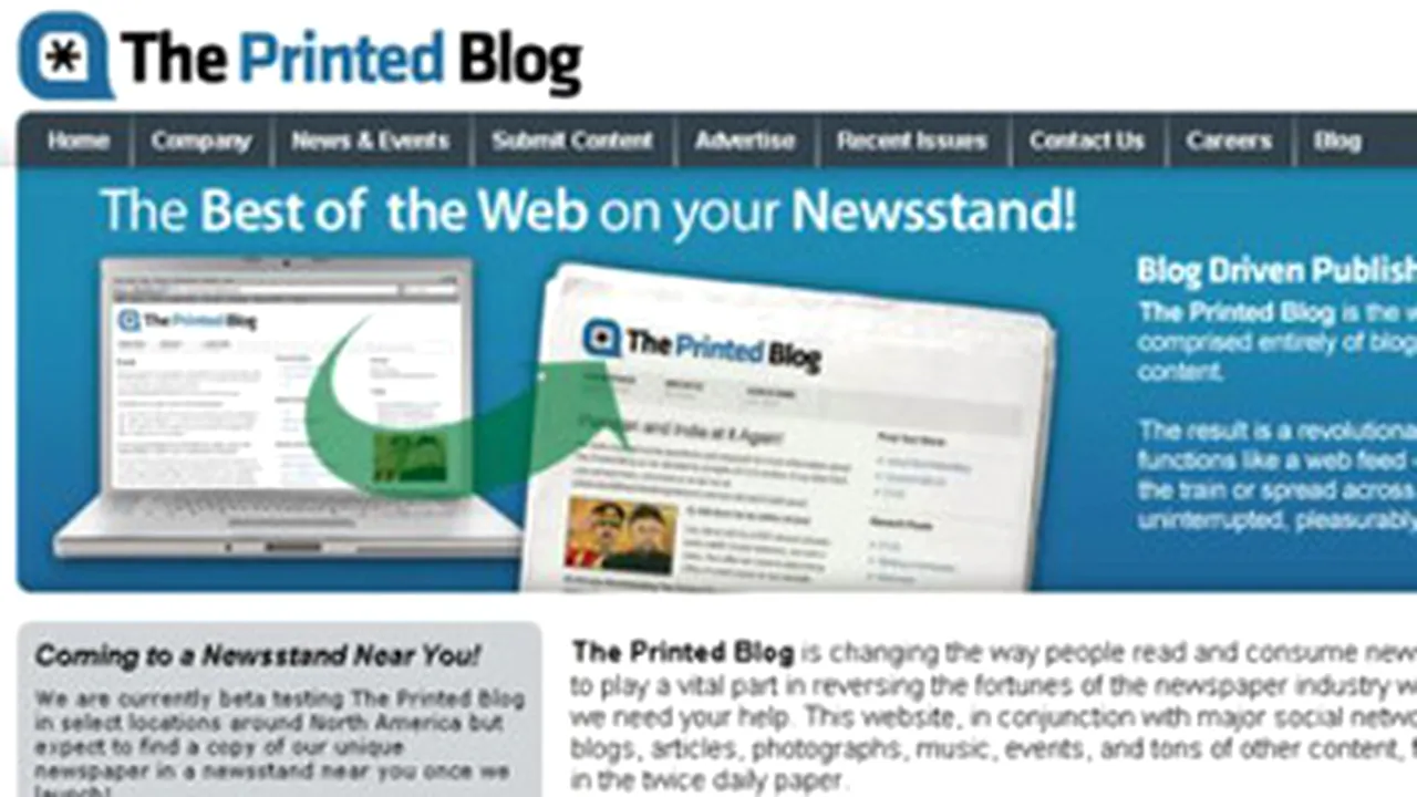 Blogul printat