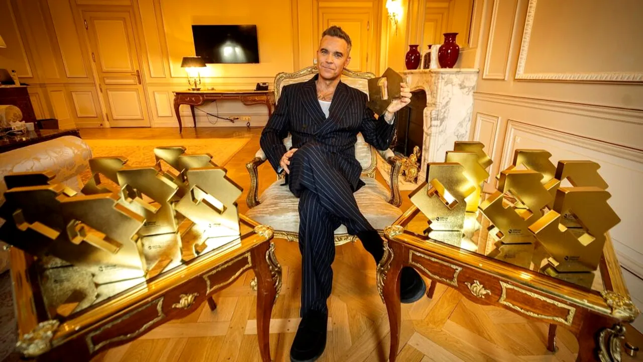 Robbie Williams - mai tare ca Beatles în topul albumelor din Marea Britanie