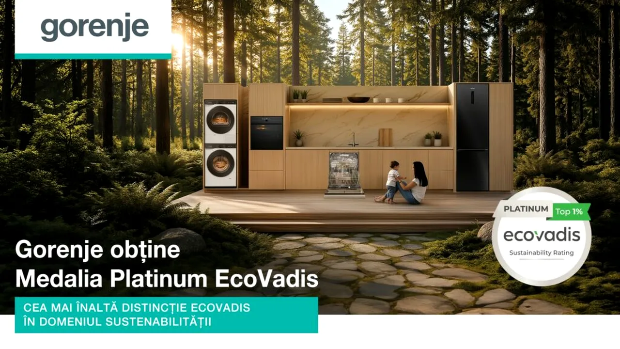 Gorenje a primit din nou Medalia Platinum EcoVadis