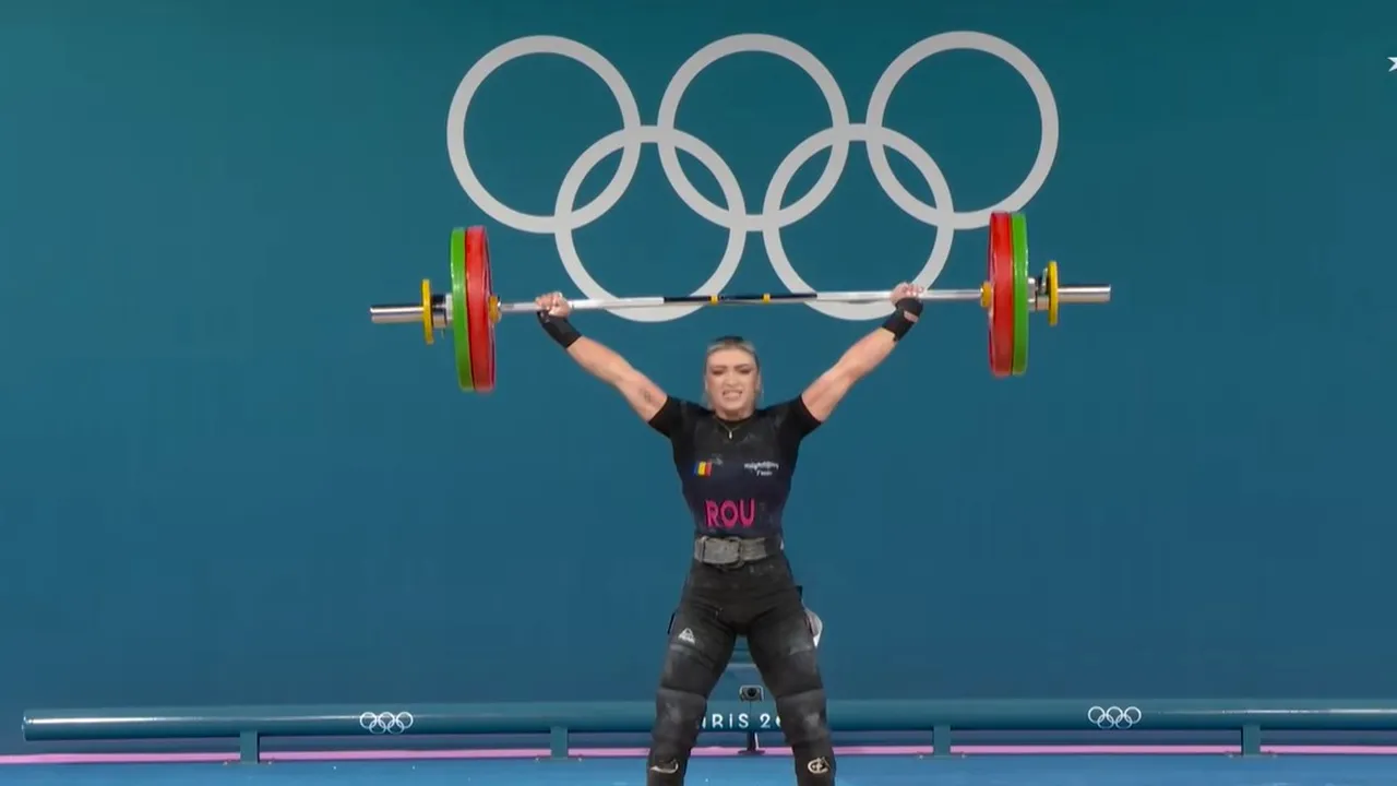 Halterofila română Mihaela Valentina Cambei a câştigat medalia de argint la haltere