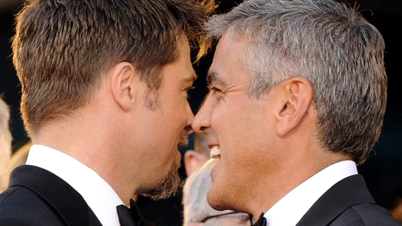 Brad Pitt şi George Clooney, într-o piesă de teatru despre căsătoriile gay