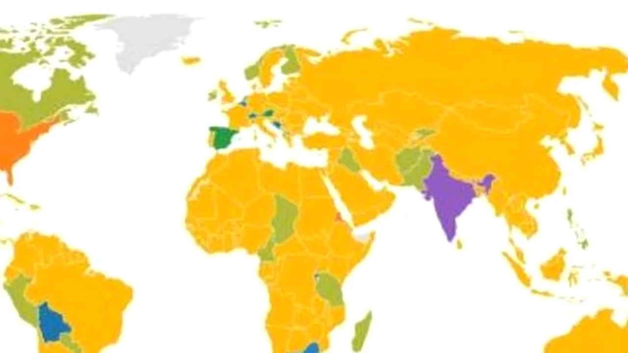 HARTA limbilor oficiale ale ţărilor lumii. Acest stat are 16 dialecte oficiale