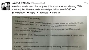 Ai nevoie de o cameră de închiriat? Trebuie să faci duş de maxim 15 minute şi nu ai voie cu musafiri. Regulile proprietarului pentru chiriaşi - FOTO