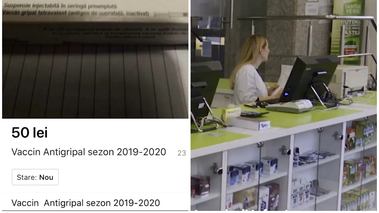 Vaccinuri gripale, de vânzare pe OLX. La ce riscuri se expun cumpărătorii. VIDEO