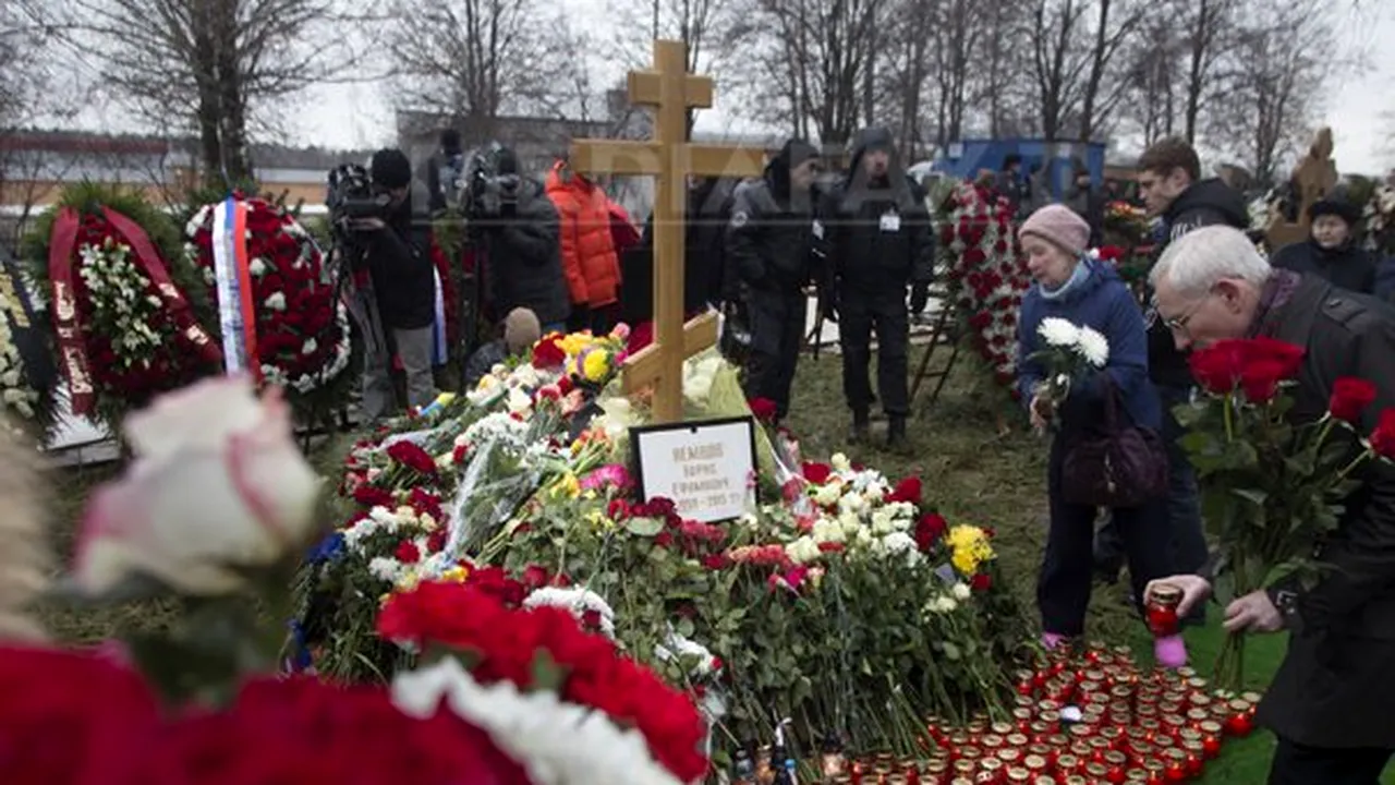 Boris Nemţov a fost înmormântat în cimitirul în care este înhumată şi jurnalista Anna Politkovskaia