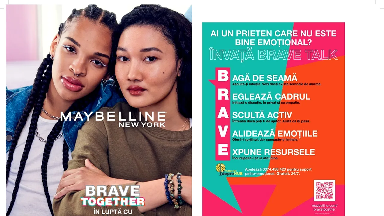 Maybelline New York lansează Brave Talk: instruire gratuită în sănătate mentală în universităţi