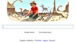 GOOGLE sărbătoreşte 100 de ani de la naşterea arheologului MARY LEAKEY, printr-un logo special
