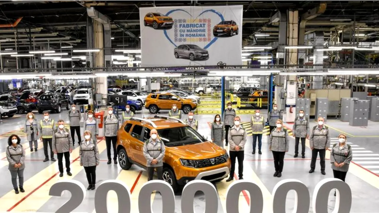 Dacia Duster. Automobilul cu numărul 2.000.000 a ieşit de pe linia de montaj