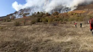 Incendiu puternic în Munţii Apuseni. Pompierii intervin de peste 10 ore pentru stingerea flăcărilor/ MApN a trimis o aeronavă Spartan - FOTO, VIDEO