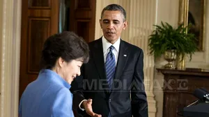 Obama s-a lăudat în faţa preşedintei sud-coreene că ştie să danseze 