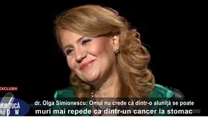 Sănătate, pandemie. Prof. dr. Olga Simionescu, EXCLUSIV la Marius Tucă Show: ,,Oamenii nu cred că se poate muri dintr-o aluniţă mult mai rău decât se moare dintr-o tumoră la stomac sau ficat” 