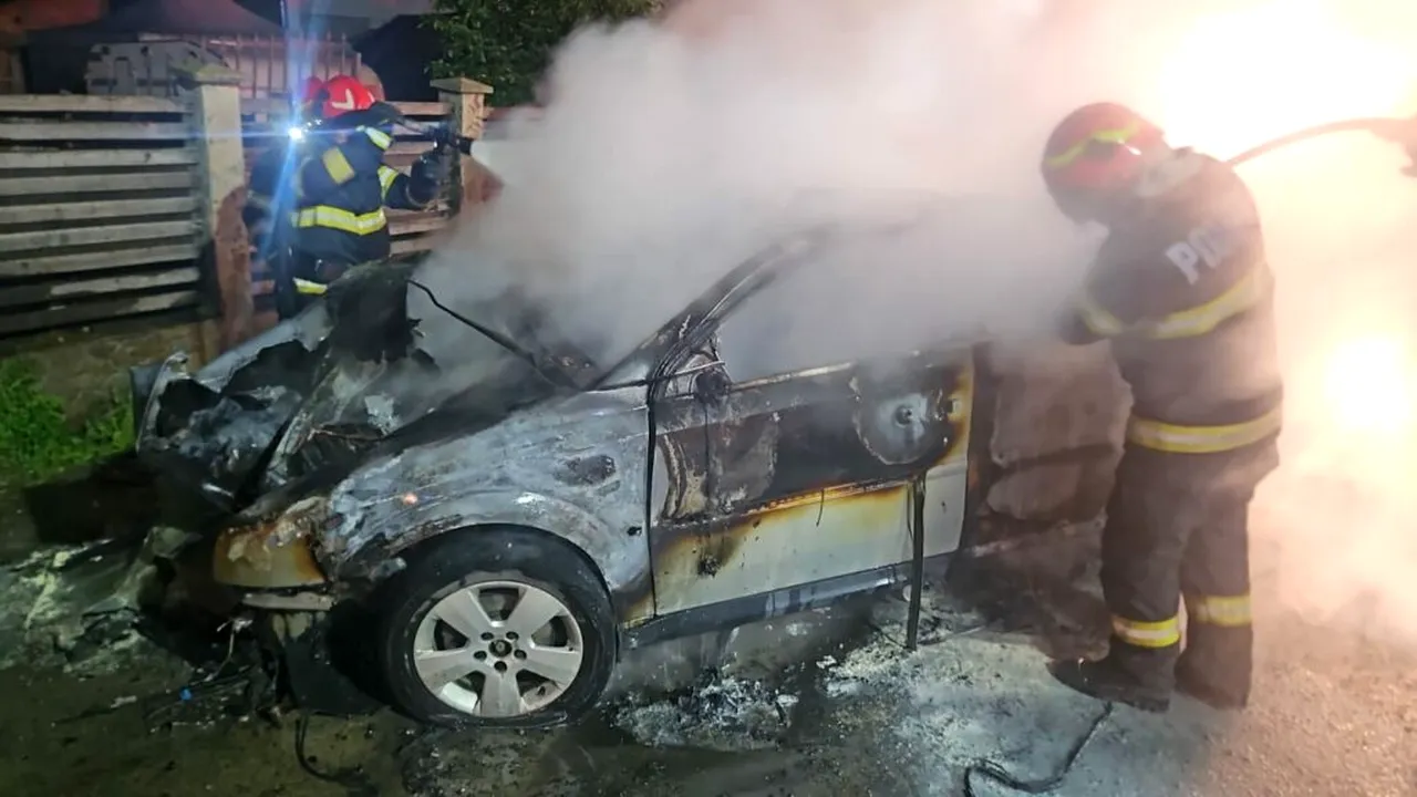 Doi morți și doi răniți după un accident urmat de incendiu, în Vrancea