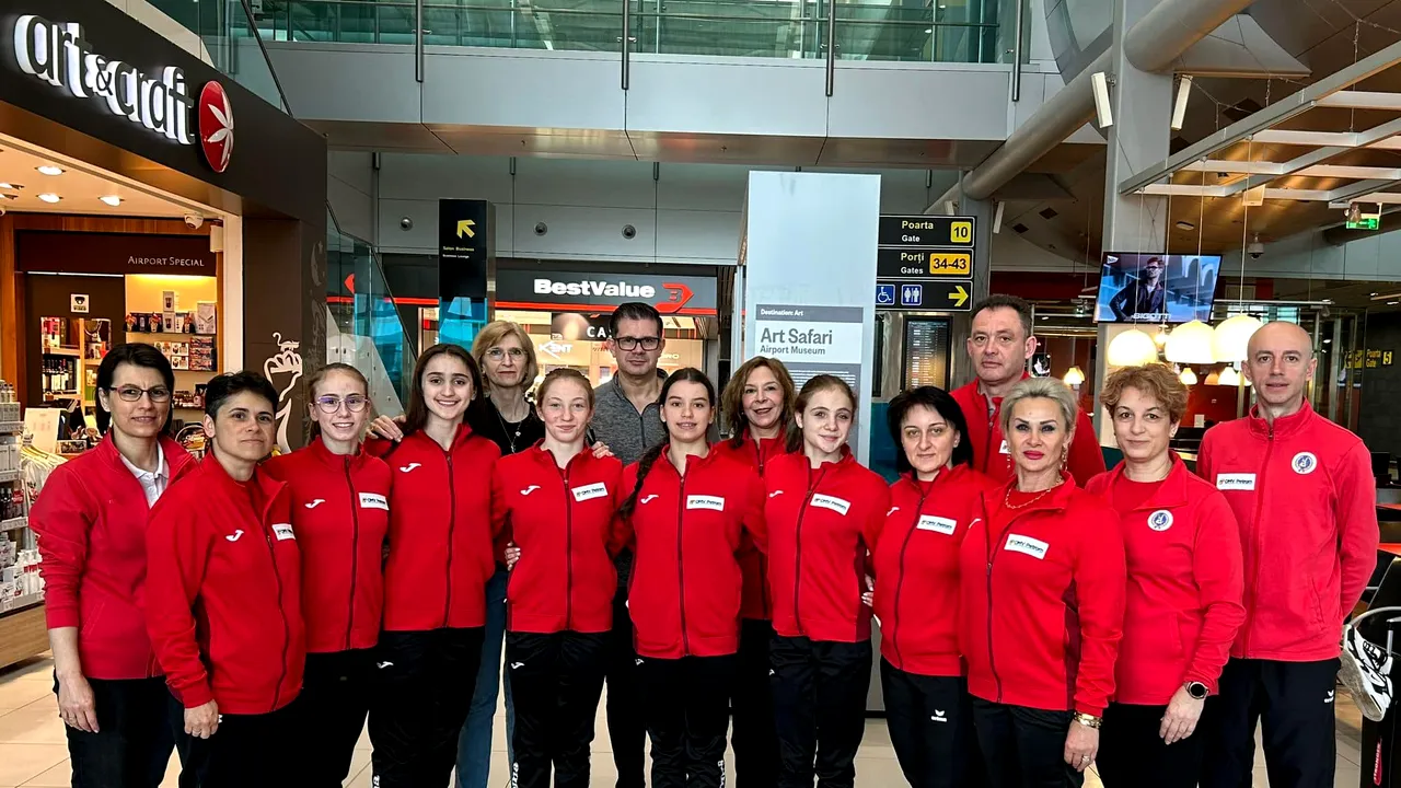 Delegaţia României a plecat la Europenele de gimnastică din Turcia. Obiectiv: clasarea în primele 13