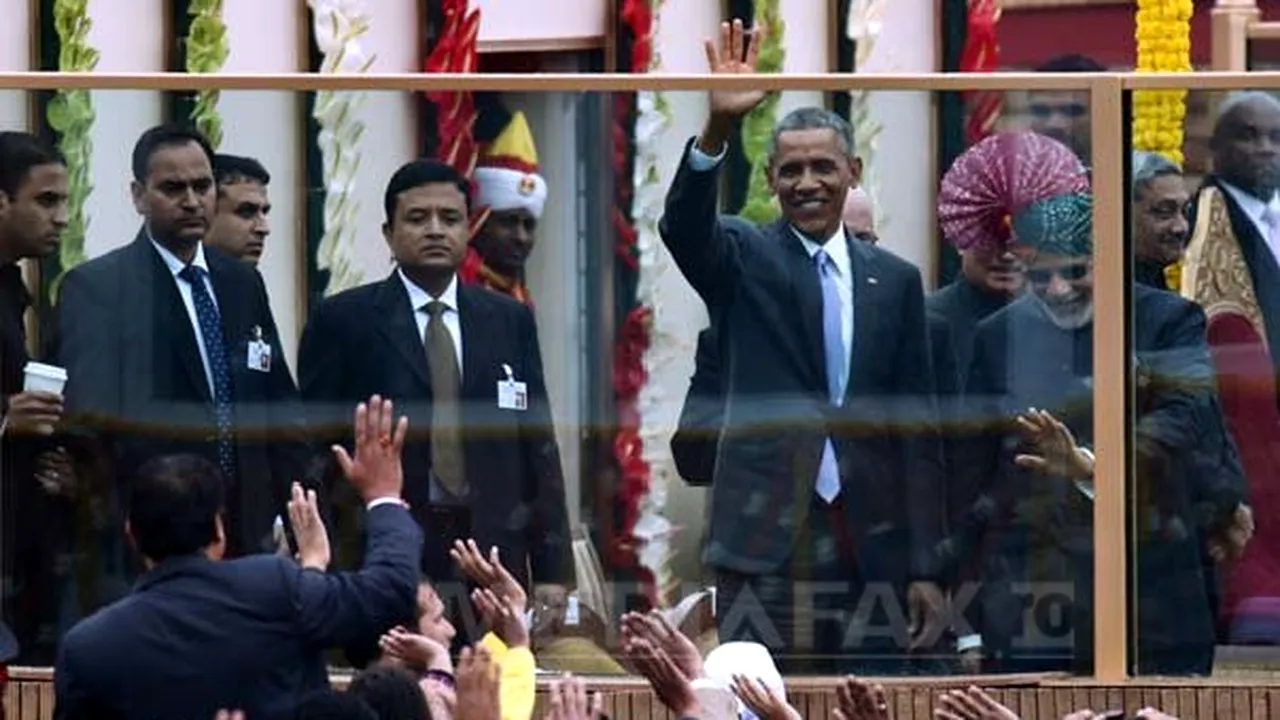 Paradă inedită de Ziua Naţională a Indiei: Preşedintele Barack Obama, invitat de onoare - VIDEO, GALERIE FOTO