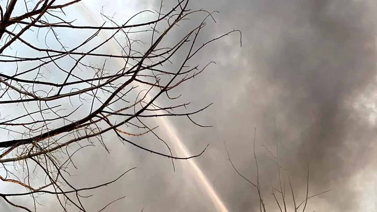 Incendiul din zona industrială a Constanţei. Precizările Departamentului pentru Situaţii de Urgenţă: A pornit dintr-o magazie unde erau 30 de tone de pulberi de aluminiu