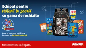 PENNY și Federația Română de Fotbal îi ajută pe cei mici să fie echipați pentru victorii la școală