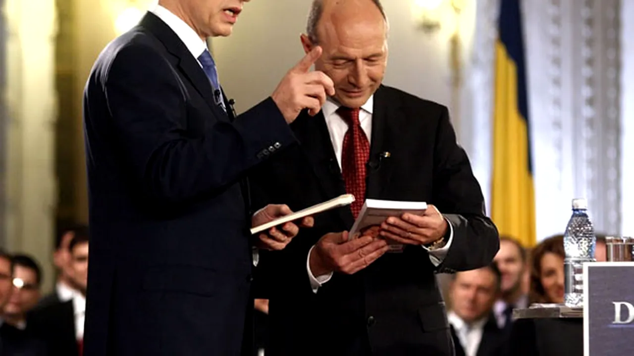 Băsescu: Cărţile de la Geoană nu le-am dus nici acasă, nici la birou, am micile mele superstiţii