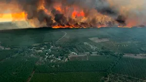 Pompierii francezi se luptă cu un incendiu de vegetaţie „monstruos