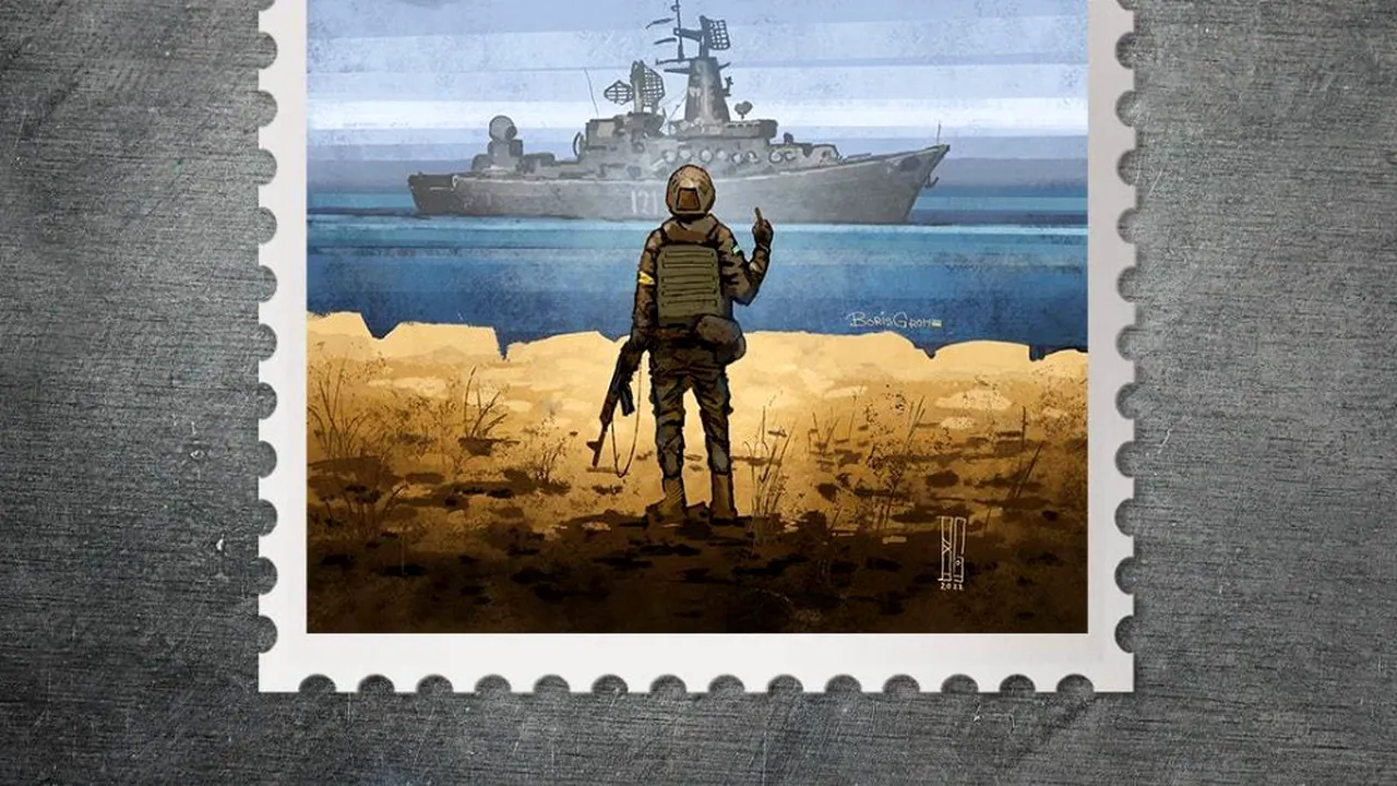 Ucraina va avea un timbru poştal în onoarea militarilor de pe Insula Şerpilor