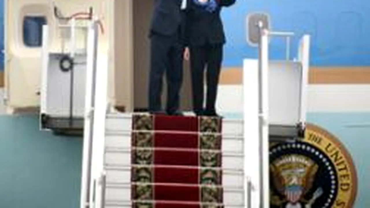 U.S. President Bush Arrives In Bucharest